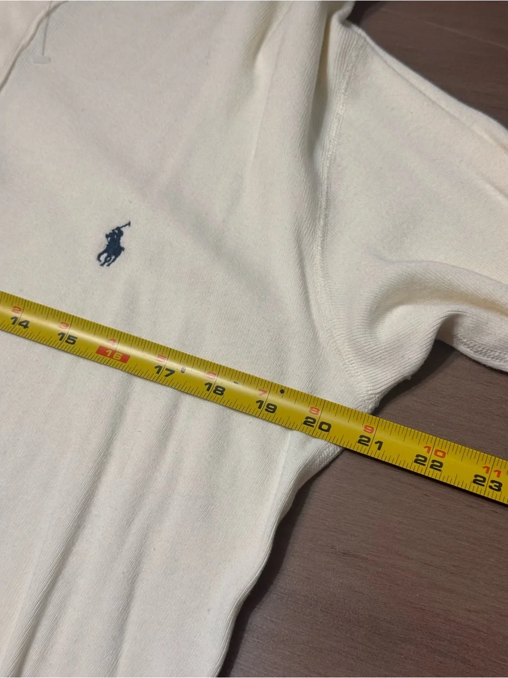 Polo Ralph Lauren NWT Mens L Henley Pullover Sweatshirt Cream Pony Cotton Preppy